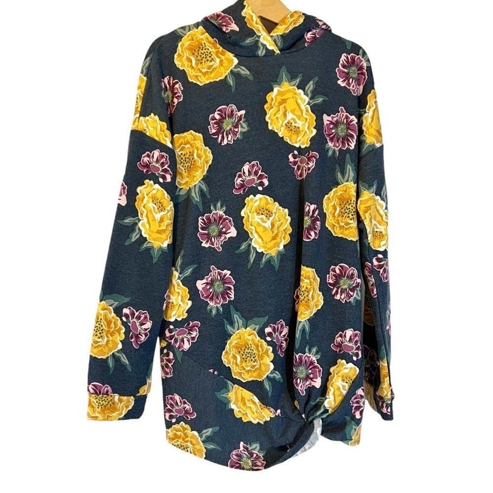 Matilda‎ Jane 435 Navy Yellow Floral Hoodie
